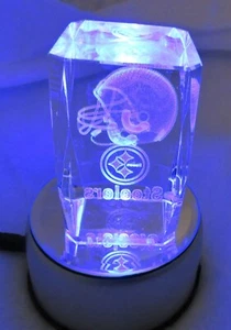 PITTSBURGH STEELERS & DOLPHIN CUBES TURNTABLE LIGHT CHANGING MULTICOLOR WITH - Picture 1 of 5