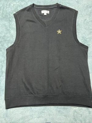 Cutter Buck Vest Men’s L Vanderbilt University Golf Casual School Preppy Black - Image 1 of 4