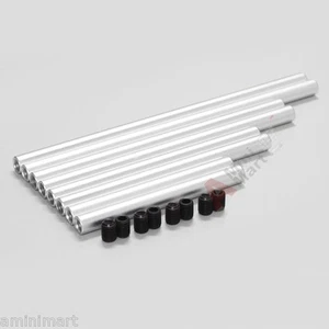 4 Pairs Set 15cm 20cm 25cm 30cm Aluminum Anodized 15mm Rod fr Matte Box DSLR Rig - Picture 1 of 2