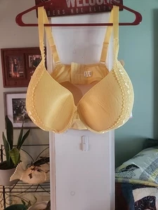 Ashley Stewart Fun & Flirty 46DDD gelber BH - Bild 1 von 6