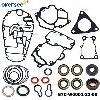 6C5-W0001-22-00 LOWER UNIT GASKET SET FOR YAMAHA OUTBOARD 50-60HP 4 STROKE - Image 1 of 2
