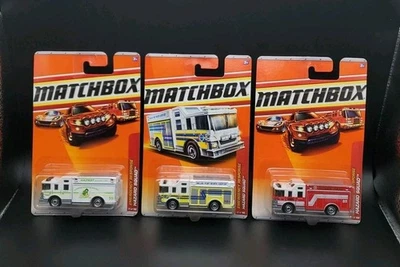 3 Matchbox Emergency Response Hazard Squad Fire Truck Dallas Forth Worth, Hazmat - Image 1 of 4