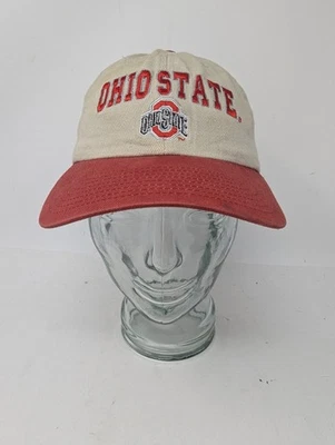 De colección Ohio State Buckeyes Sombrero Gorra Correa Trasera Rojo Bronceado NCAA Fútbol Hombres Años 90 Foto 1 de 4