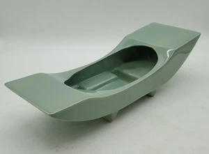 Vintage Kay Finch California Pottery MCM Planter Dish Green READ - Picture 1 of 13
