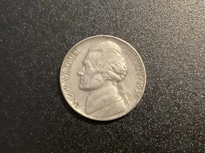 1939 Jefferson Nickel Doubled Die Reverse (DDR) Doubled Monticello Error - Image 1 of 4