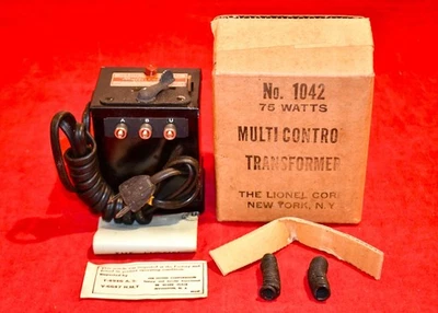TRANSFORMADOR ORIGINAL LIONEL 1042 75 VATIOS EN OB - ¡¡¡COMO NUEVO!!! - POSGUERRA - SIN RESERVA Foto 1 de 4
