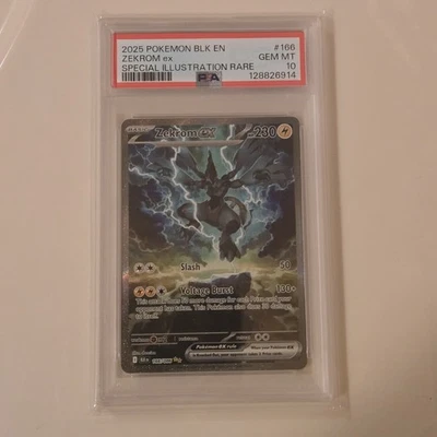 Zekrom EX 166/086 Special Illustration Black Bolt Pokemon English, PSA 10 - Image 1 of 2