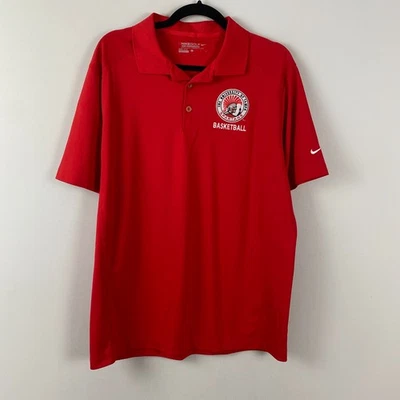 Polo Nike University Of Tampa Spartans Grande Rojo Golf Dri Fit Atletismo Elástico Foto 1 de 4