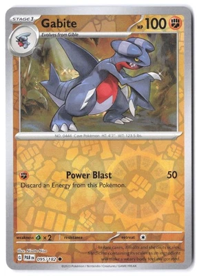 Gabite #095/182 SV04: Paradox Rift NM Reverse Holo - Image 1 of 2