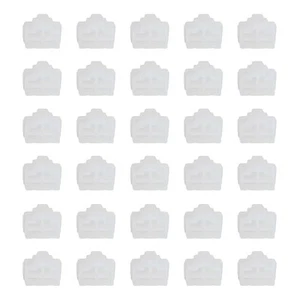 0.5 Inch RJ45 Dust Plug, 30 Pcs Anti Dust Plug Cover Female End, Clear - Zdjęcie 1 z 6