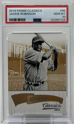 Jackie Robinson PSA 10 - 2014 Panini Classics - Dodgers, Iconic #42, HOF - Изображение 1 из 4