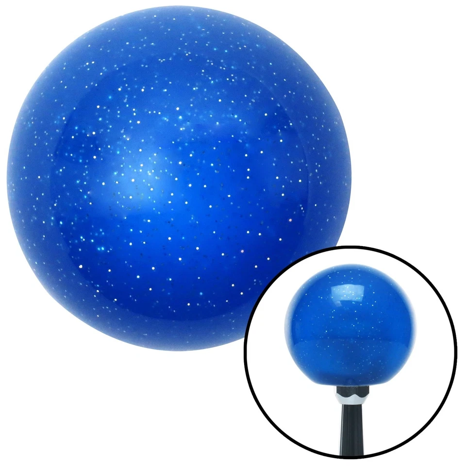 Blue Old Skool Series Custom Shift Knob Translucent with Metal Flake  - Image 1 of 3