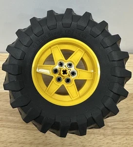 LEGO Technic parte 23798 y 15038 neumático de tractor grande 107x44R y llanta amarilla - Imagen 1 de 11