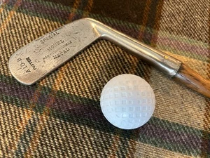 Antiker Vintage Hickory Golf Holzschaft Monel Metall Putter, 35", D2 - Bild 1 von 6