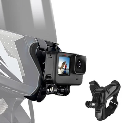 Supporto per Casco Moto Mento per GoPro Hero 13 12 11 10 9 8 7 6 Insta 360 Ace - Immagine 1 di 4