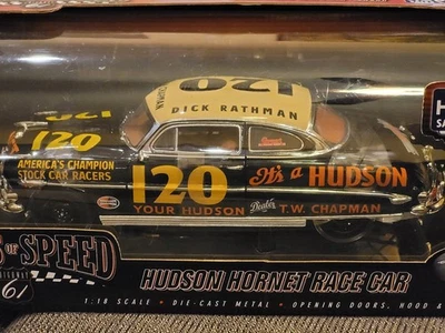 Dick Rathman #120 Hudson Hornet, Highway 61 Origins Of Speed 1:18 NASCAR Diecast Foto 1 de 4