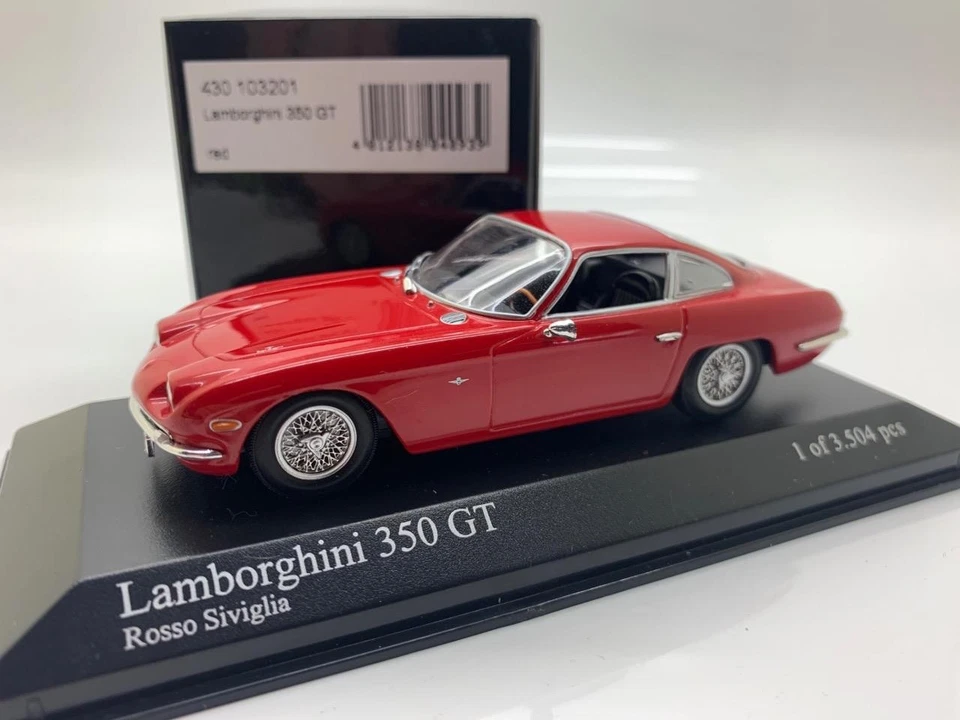MINICHAMPS LAMBORGHINI 350 GT RED 430 103201 1/43 - Image 1 of 1