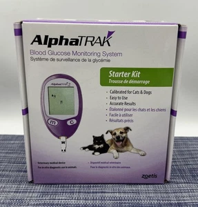 AlphaTrak 2 Blood Glucose Starter Kit Diabetes Dogs Cats Monitor - New/Sealed - Picture 1 of 5
