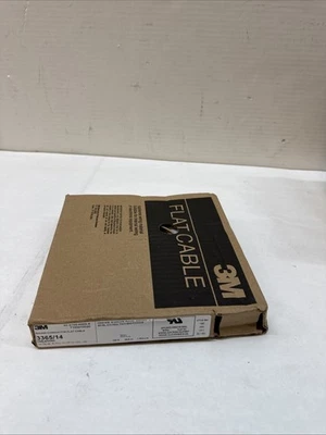 3M 33365/14 Flat Ribbon Cable 28AWG 14 Conductor 0.050 pitch 100 foot 线轴 — 第 1/3 张图片