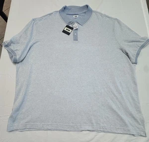 Joseph Abboud NWT Liquid Soft Mens Polo Shirt Size L3xL Light Blue Short Sleeve - Picture 1 of 9