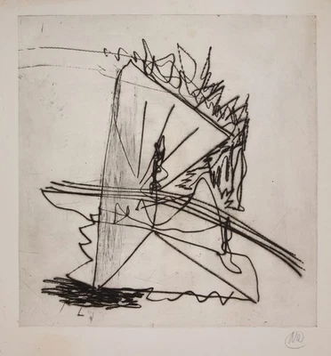 Markus LÜPERTZ (*1941) große signierte Radierung OHNE TITEL #4 - Bild 1 von 3