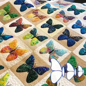 Butterfly Templates Baby Quilt Butterfly Quilt Cushion Pillow Quilt Home Decor - Picture 1 of 15