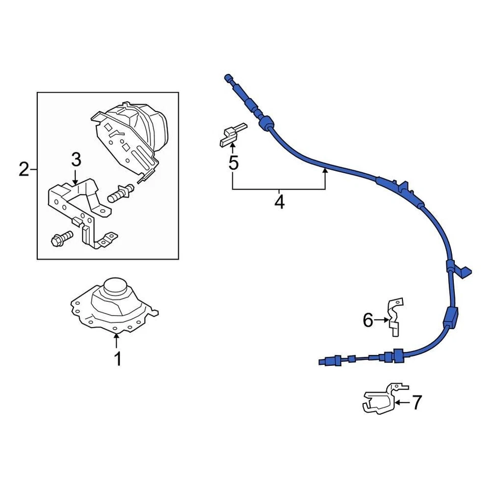 For Ford Fusion 2017-2020 Ford DG9Z7E395AU Automatic Transmission Shifter Cable Foto 1 de 1