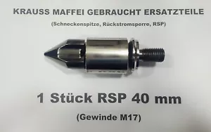 KRAUSS MAFFEI Ersatzteile, Schneckenspitze Rückstromsperre RSP 40mm Gewinde M17 - Bild 1 von 1