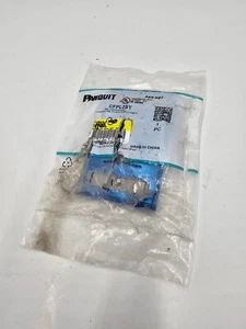 Panduit CFPL2SY Mini-Com 2 Position Stainless Steel Faceplate w/Label - Afbeelding 1 van 5