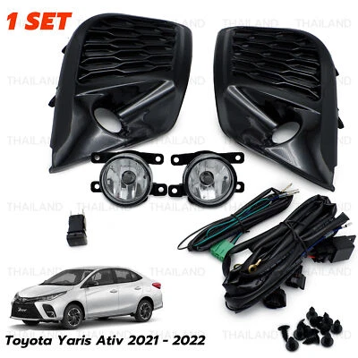 Set Kit H8 Fog Lamps Spot Lights For Toyota Yaris Ativ Sedan 2021 2022 Foto 1 de 4