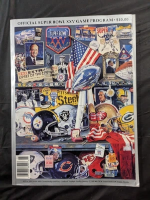 1991 Super Bowl XXV (25) Game Program New York Giants Buffalo Bills Original - Image 1 of 2