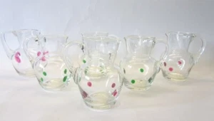 POSCHINGER Frauenau 6 Glas Kännchen Wein Karaffe Henkel Krug Krügerl 1/4L Bayern - Bild 1 von 14