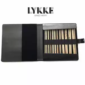 Lykke ::Driftwood 14" Juego de regalo recto:: Bolsa de cuero negro 14" / 35 cm - Imagen 1 de 1