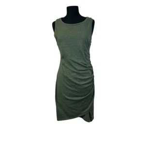 Treasure & Bond Sleeveless Ruched Side Dress Green L - Picture 1 of 14