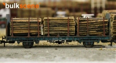 BULKSCENE - MODEL TIMBER LOGS FOR HORNBY OTA TIMBER WAGONS R6792/R6847/R6848