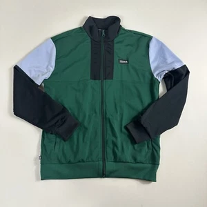Adidas Kids Track Jacket Large Green Originals Adventure Top Long Sleeve Youth - Picture 1 of 8