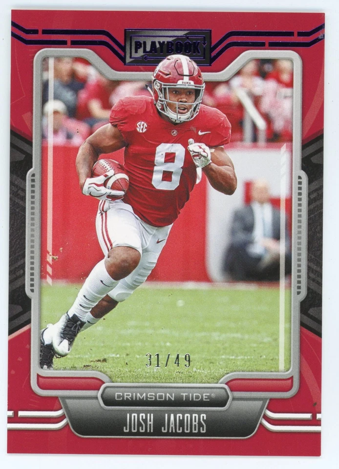 2022 Panini Chronicles Playbook Josh Jacobs Purple #22 #31/49 Raiders - Image 1 of 1