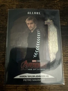 2022 UD Marvel Allure Aaron Taylor-Johnson as Pietro Maximoff Black Rainbow #39 - Picture 1 of 2