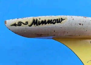 Vintage Minnow Toy Wooden Pond Sail Boat W/Metal Keel - Picture 1 of 5