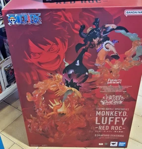 Figurine One Piece - Statue Figuarts ZERO Luffy Red Roc 45 cm - Bandai - Foto 1 di 12