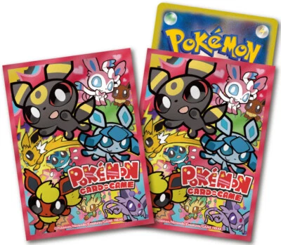 Pokemon UMBREON GLACEON Eeveelutions Sleeves Deck Shield Hüllen 64pcs (2x 32) Jp - Bild 1 von 2