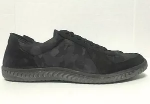 John Varvatos USA Hattan Casual Shoes Sneakers Low Gray Camo Canvas Mens Sz 9.5 - Picture 1 of 10