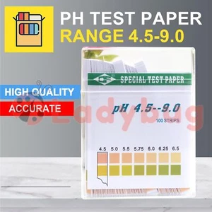 100pcs ph Test Strips ph 4.5-9 Alkaline Acid Urine/Saliva/Litmus Paper Sticks - Picture 1 of 4
