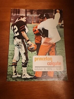1976 PRINCETON VS COLGATE IVY LEAGUE FOOTBALL PROGRAM PALMER STADIUM - Image 1 of 3