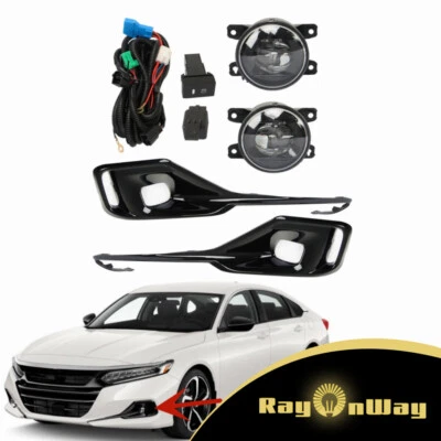 Faros antiniebla LED delanteros derecho e izquierdo para Honda Accord 2021-2022 con cubierta Foto 1 de 4