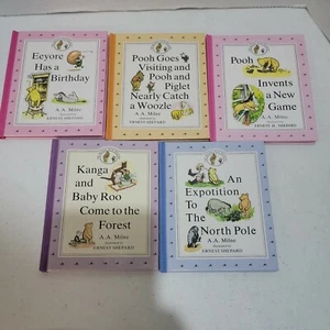 The Original Pooh Treasury Lot of 5 Hardcover Books Milne Shepard - Foto 1 di 2