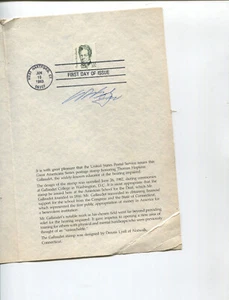 USPS 1983 FDC Ceremony Program SC #1861 Gallaudet Education Impaired signed - Picture 1 of 4