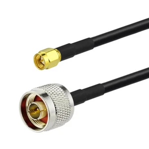 N Type Male to SMA Male KSR195 Low Loss Antenna Adapter Coax Pigtail Cable 30cm - Picture 1 of 3