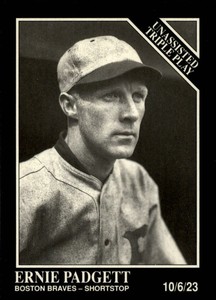 1991 Conlon TSN #206 Ernie Padgett/Triple Play 