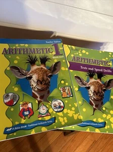 Abeka Arithmetic Grade 1 Work-text Teacher Edition & Tests and Speed Drills Key - Picture 1 of 12